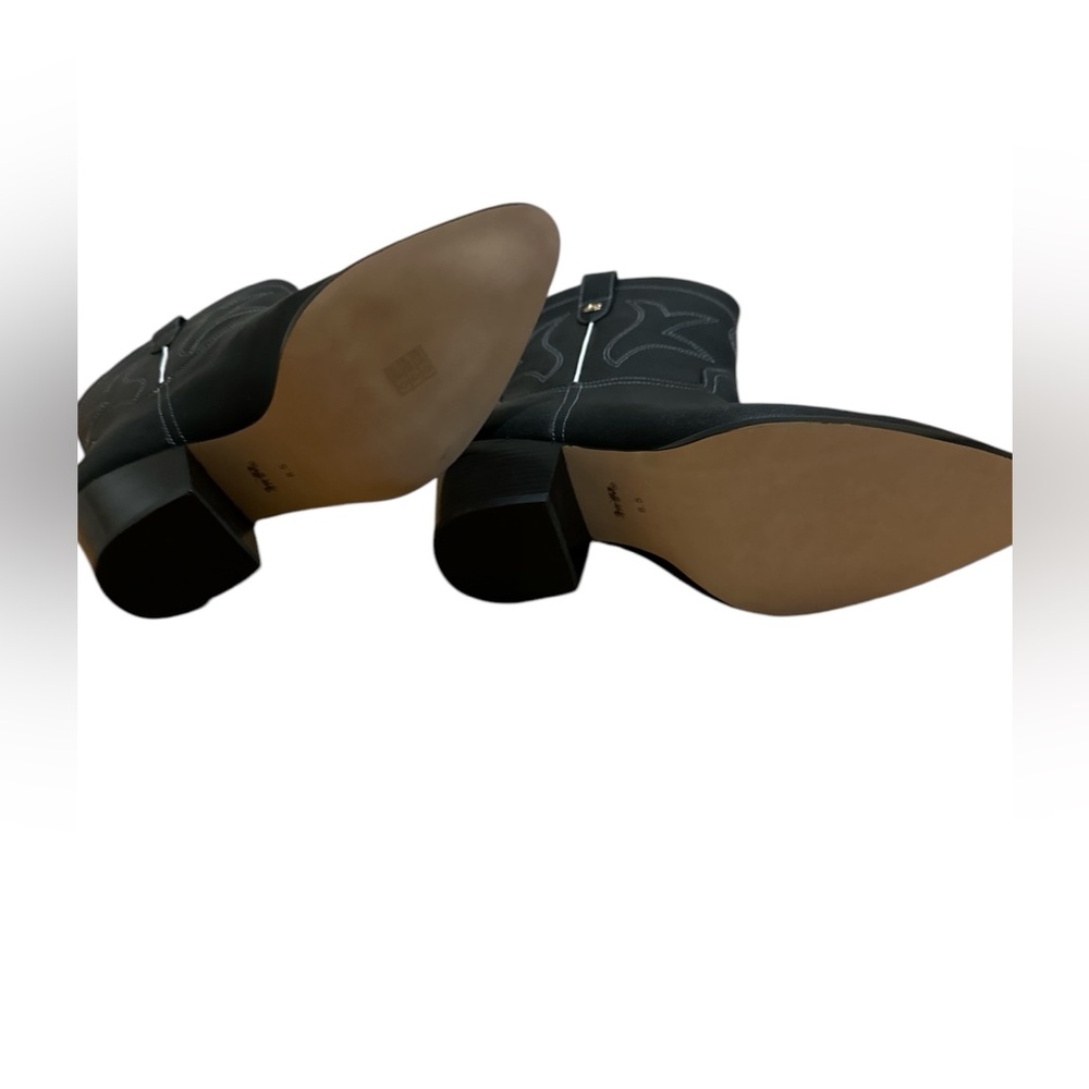 Coach Pamela Black Boots Bootie Western Cowboy Size 8.5 never worn concert - Picture 6 of 6